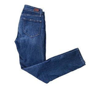 PAIGE Kylie Crop Women Jeans Cotton Blend Dark Wash Blue Sz.26 Made in USA